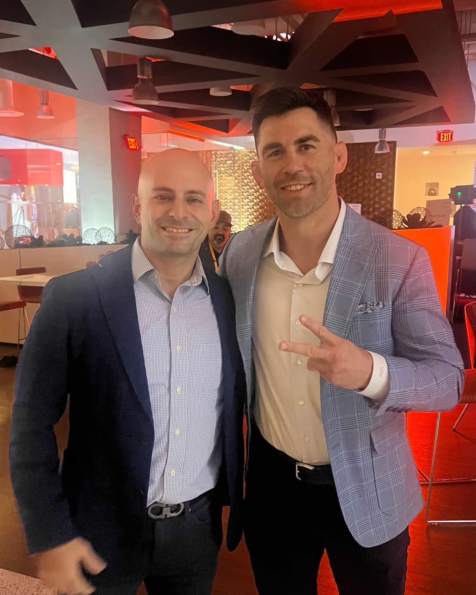 Dr. Abbasi with Dominick Cruz, two-time UFC bantamweight champion