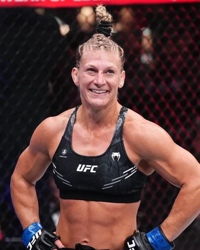 Kayla Harrison in the UFC octagon
