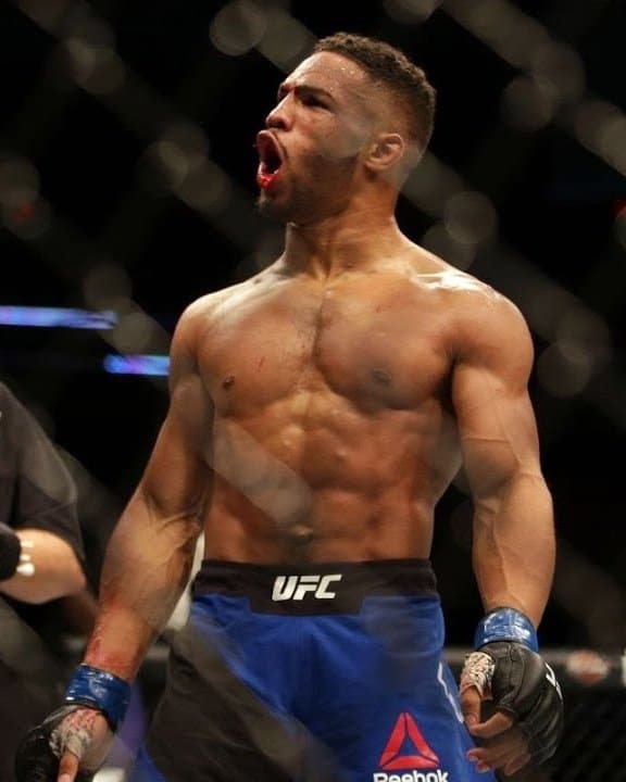 Kevin Lee in the UFC octagon