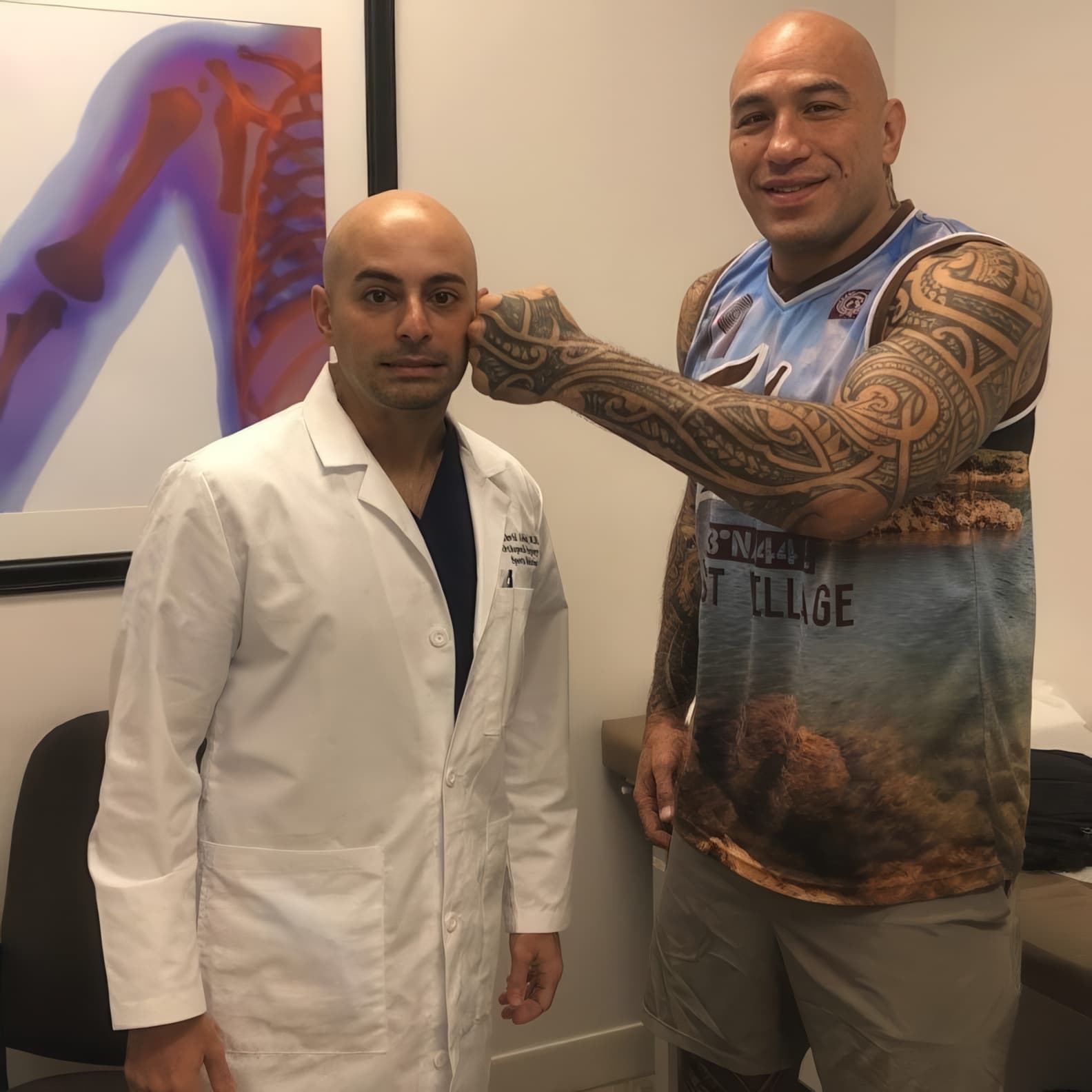 Dr. Abbasi with Brandon Vera, former ONE heavyweight world champion