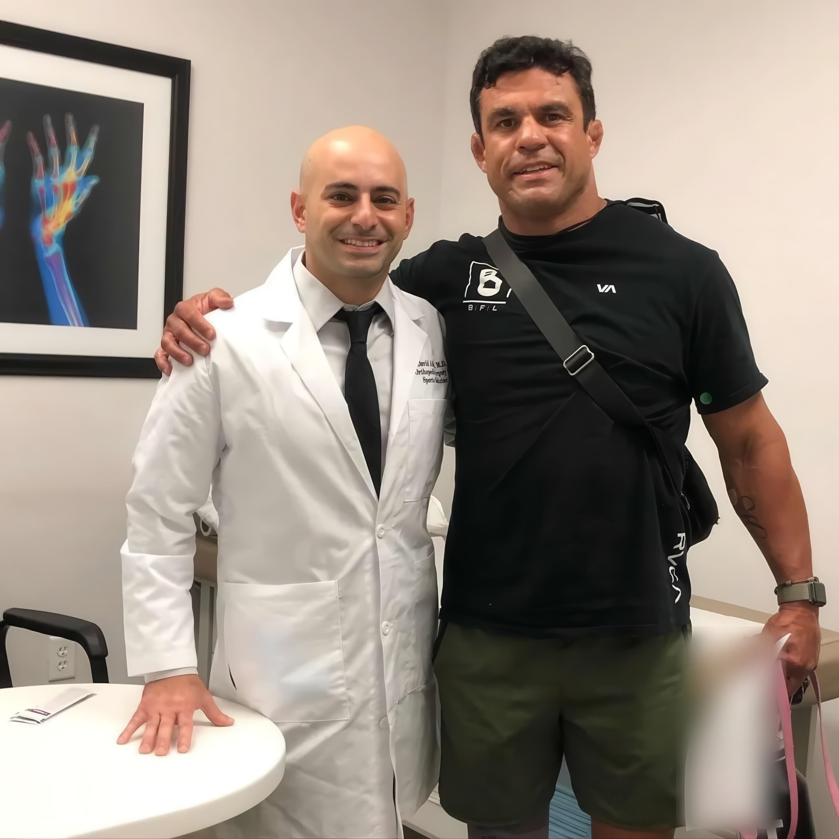 Dr. Abbasi with Vitor Belfort, former UFC light heavyweight champion